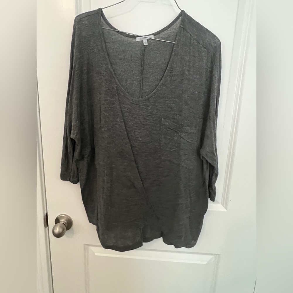 Charlotte Russe Charcoal Blouse